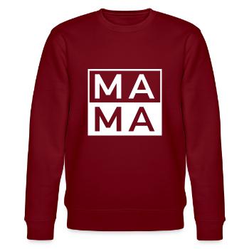 Mamma - Stanley/Stella Unisex Bio-Sweatshirt CHANGER  - Burgunderrot - Vorne - Nik (191cm) & Marisol (170cm)
