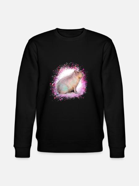 Capybara,Pig,Graffiti,Capybara,Pink - Stanley/Stella CHANGER Unisex Organic Sweatshirt - black
