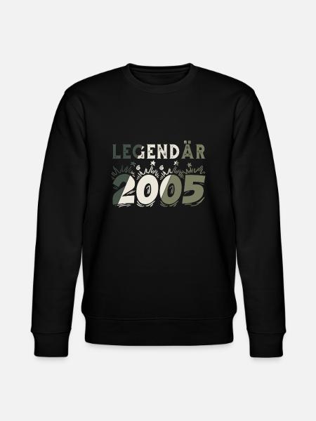 Legendär 2005 - Stanley/Stella Unisex Bio-Sweatshirt CHANGER  - Schwarz