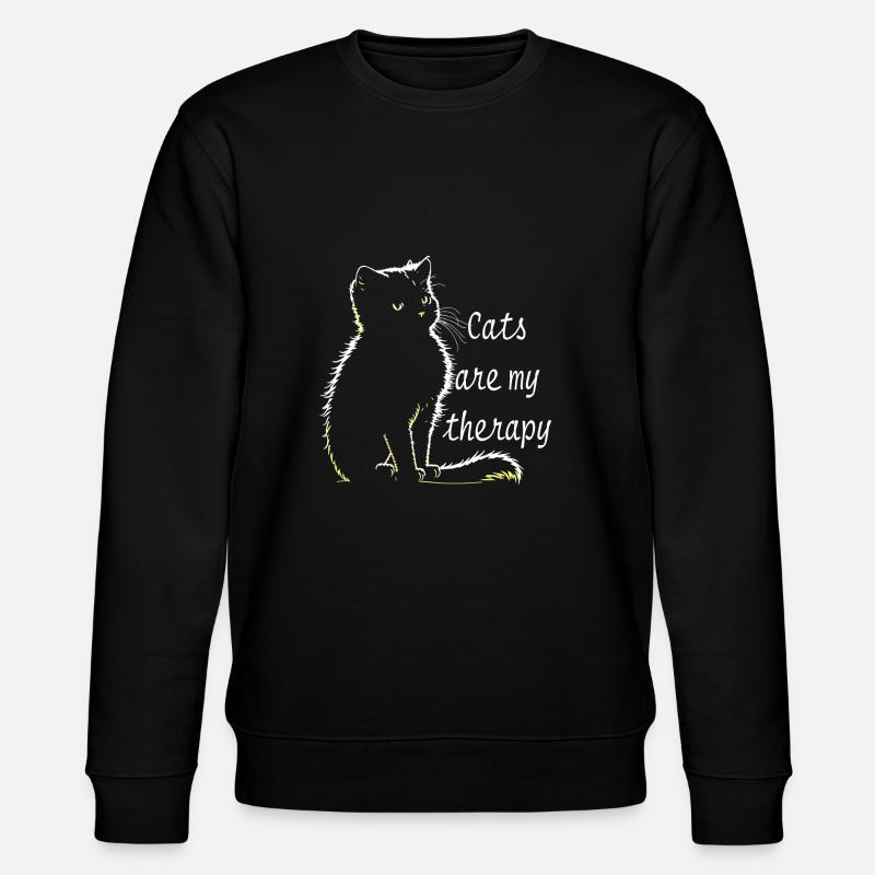 Thérapie du chat - Sweat bio CHANGER Stanley/Stella Unisexe - noir