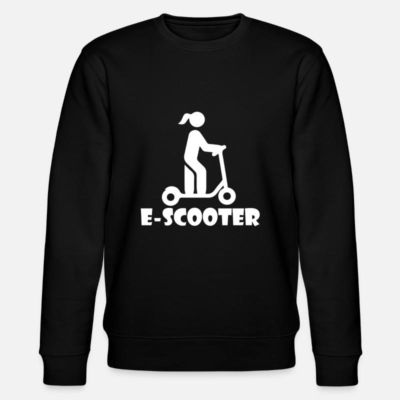 E-Scooter Roller Scooter - Sweat bio CHANGER Stanley/Stella Unisexe - noir