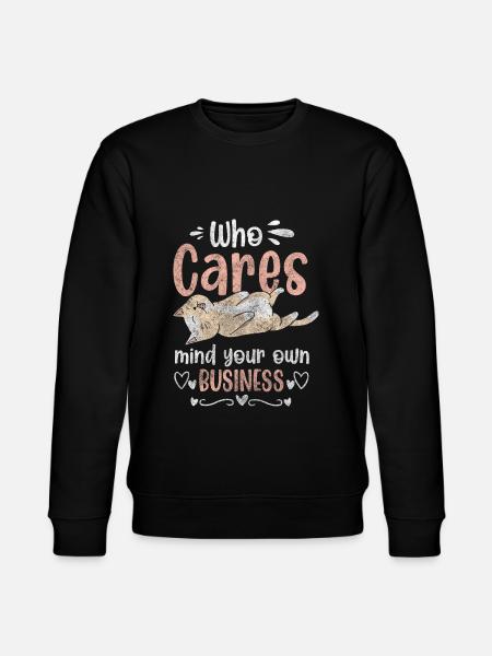 No interest Disinterest No sarcasm - Stanley/Stella CHANGER Unisex Organic Sweatshirt - black