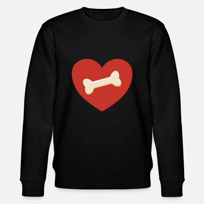 Des os dans le cœur - Sweat bio CHANGER Stanley/Stella Unisexe - noir