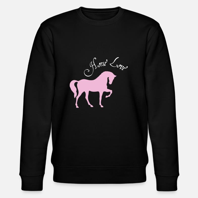 Pferde - Stanley/Stella Unisex Bio-Sweatshirt CHANGER  - Schwarz