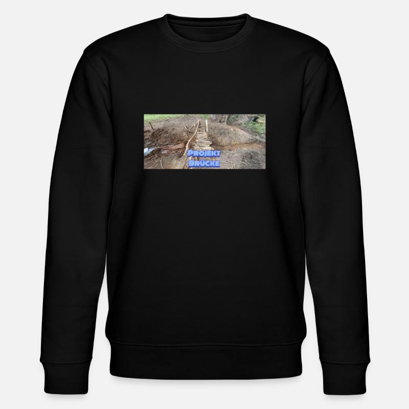PROJEKT BRÜCKE - Stanley/Stella Unisex Bio-Sweatshirt CHANGER  - Schwarz
