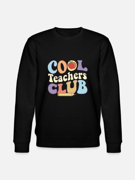 Cool Teacher Club Live Love Teach Terug naar School - Stanley/Stella Uniseks bio-sweatshirt CHANGER  - zwart