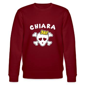 Pirate Chiara Design pour les filles et les femmes - Sweat bio CHANGER Stanley/Stella Unisexe - bordeaux - Devant - Nik (191cm) & Marisol (170cm)