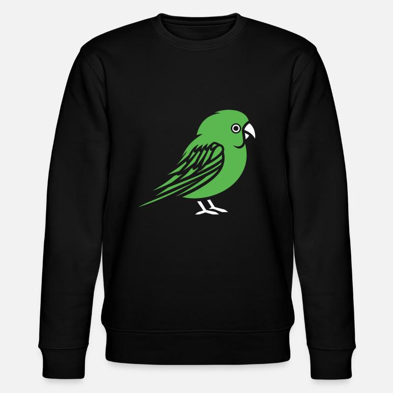 Mignonne petite perruche - Sweat bio CHANGER Stanley/Stella Unisexe - noir