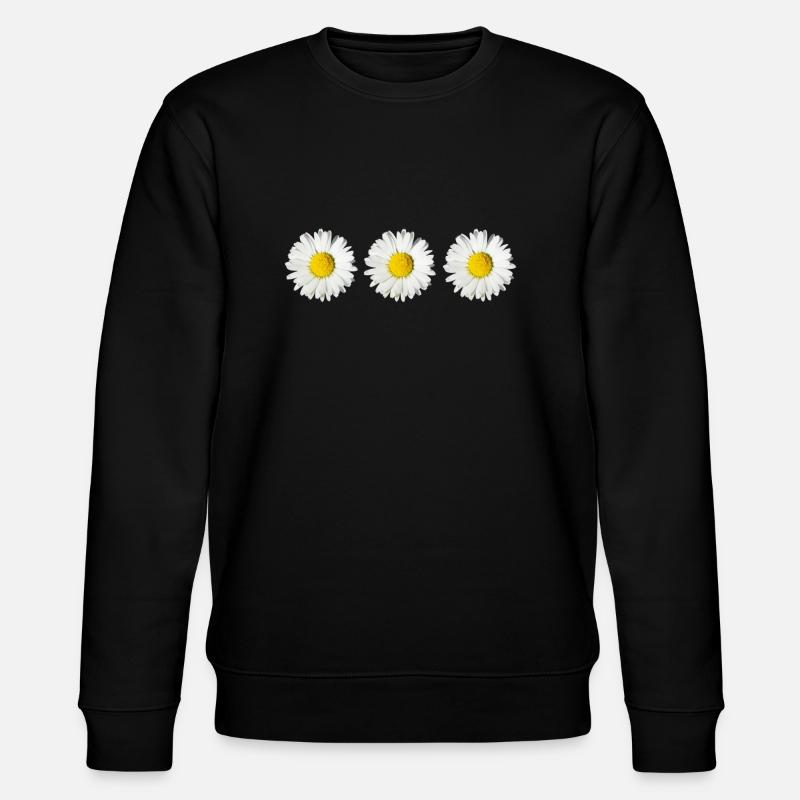 Daisy (3x) - Stanley/Stella CHANGER Unisex Organic Sweatshirt - black