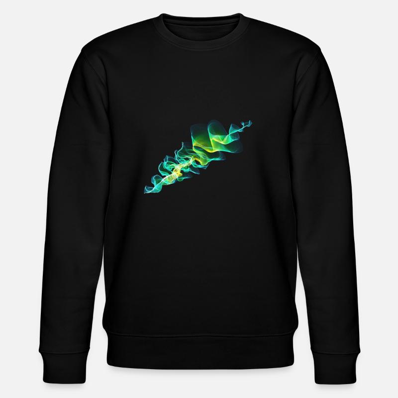 grüne Welle - Stanley/Stella Unisex Bio-Sweatshirt CHANGER  - Schwarz