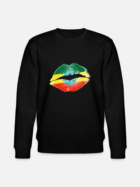 Kiss (Ethiopia) - Stanley/Stella CHANGER Unisex Organic Sweatshirt - black