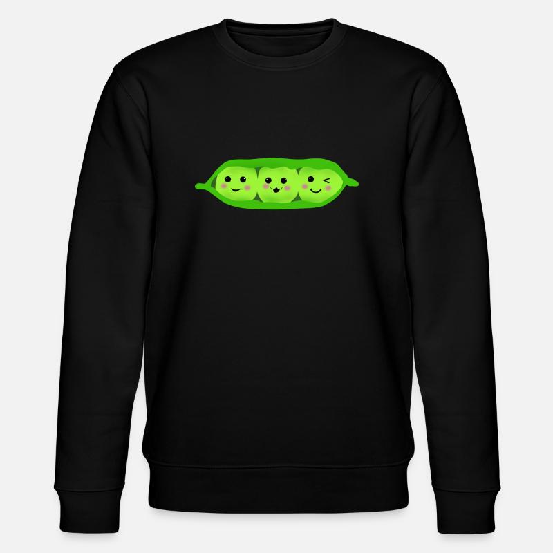 three_peas_in_a_pod - Stanley/Stella CHANGER Unisex Organic Sweatshirt - black