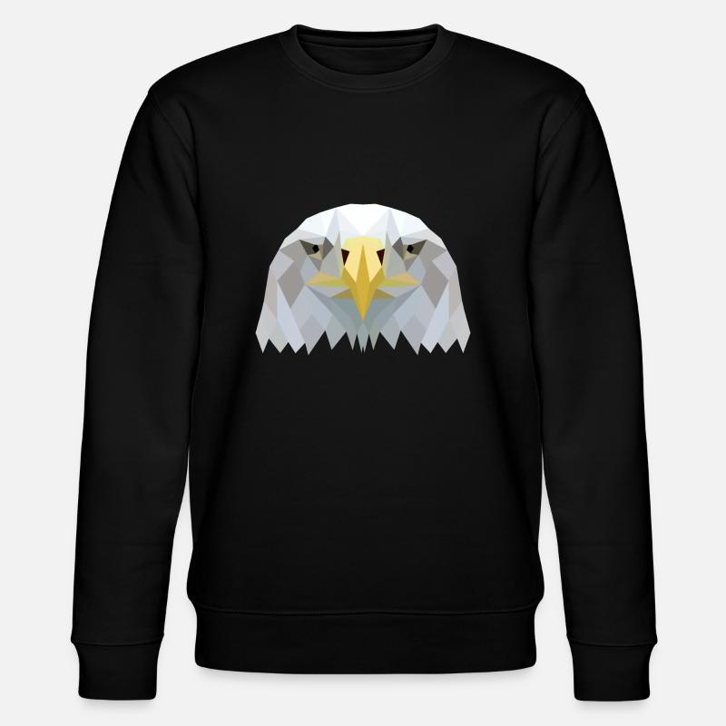 eagle head - Stanley/Stella CHANGER Unisex Organic Sweatshirt - black