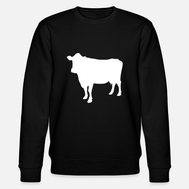 cow - Stanley/Stella CHANGER Unisex Organic Sweatshirt - black