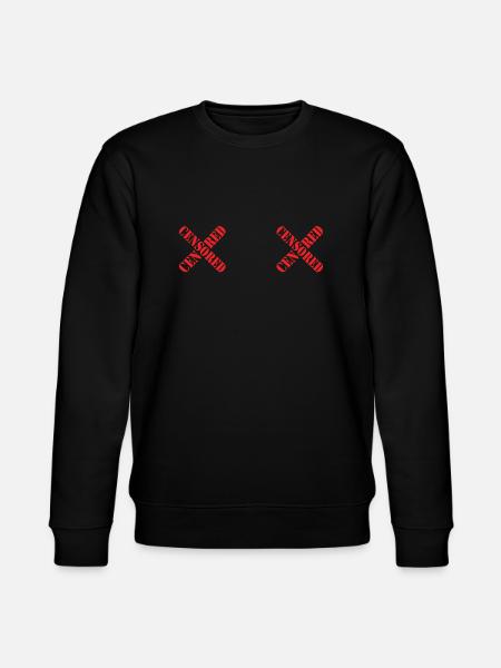 Poitrine censurée - Sweat bio CHANGER Stanley/Stella Unisexe - noir