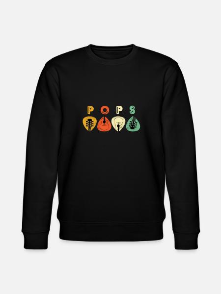 Pops Guitar Picks - Stanley/Stella CHANGER Unisex Organic Sweatshirt - black
