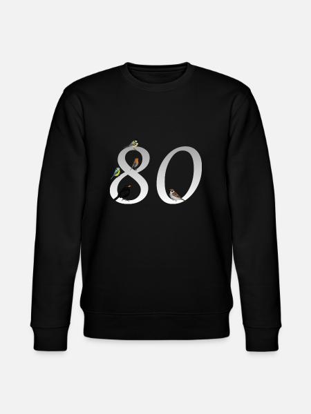 80e anniversaire oiseau-ami oiseau cadeau - Sweat bio CHANGER Stanley/Stella Unisexe - noir