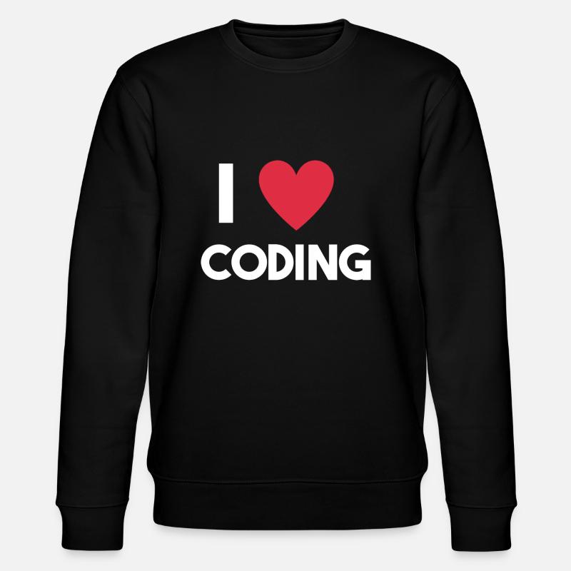 Ich liebe Coding - Stanley/Stella Unisex Bio-Sweatshirt CHANGER  - Schwarz