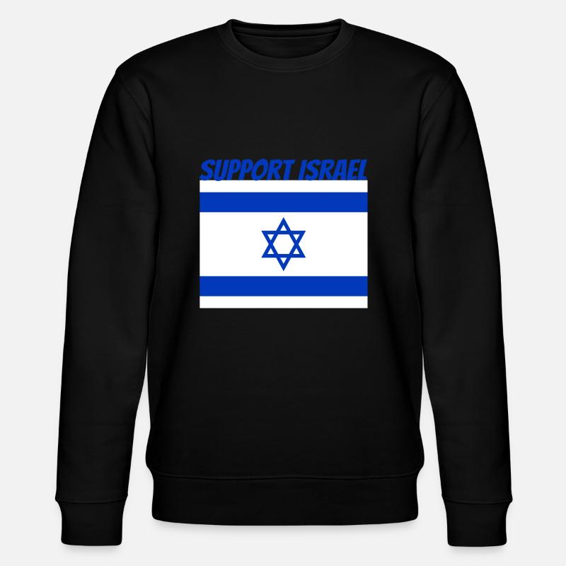 Support Israel - Stanley/Stella Unisex Bio-Sweatshirt CHANGER  - Schwarz