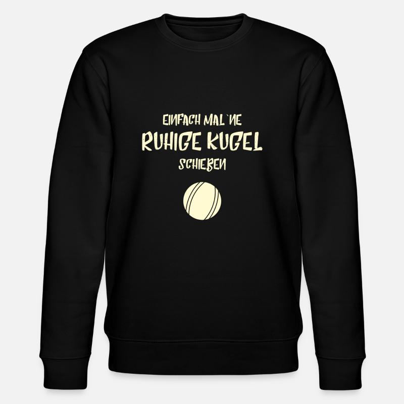 Boule Boccia Petanque - Stanley/Stella Unisex Bio-Sweatshirt CHANGER  - Schwarz