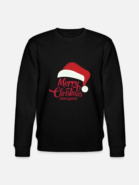 Weihnachtsmann, frohe Weihnachten - Stanley/Stella Unisex Bio-Sweatshirt CHANGER - Schwarz