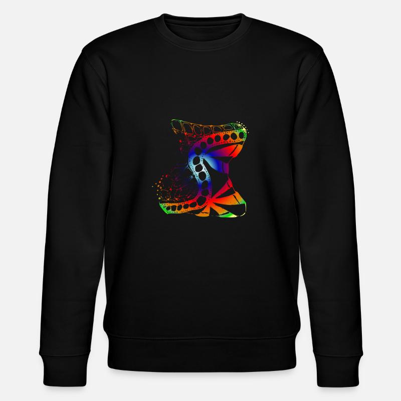 Abstrakt - Stanley/Stella Unisex Bio-Sweatshirt CHANGER  - Schwarz