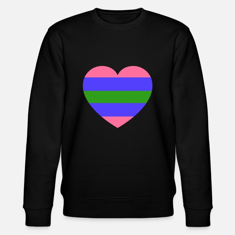 drapeau trigenre - Sweat bio CHANGER Stanley/Stella Unisexe - noir