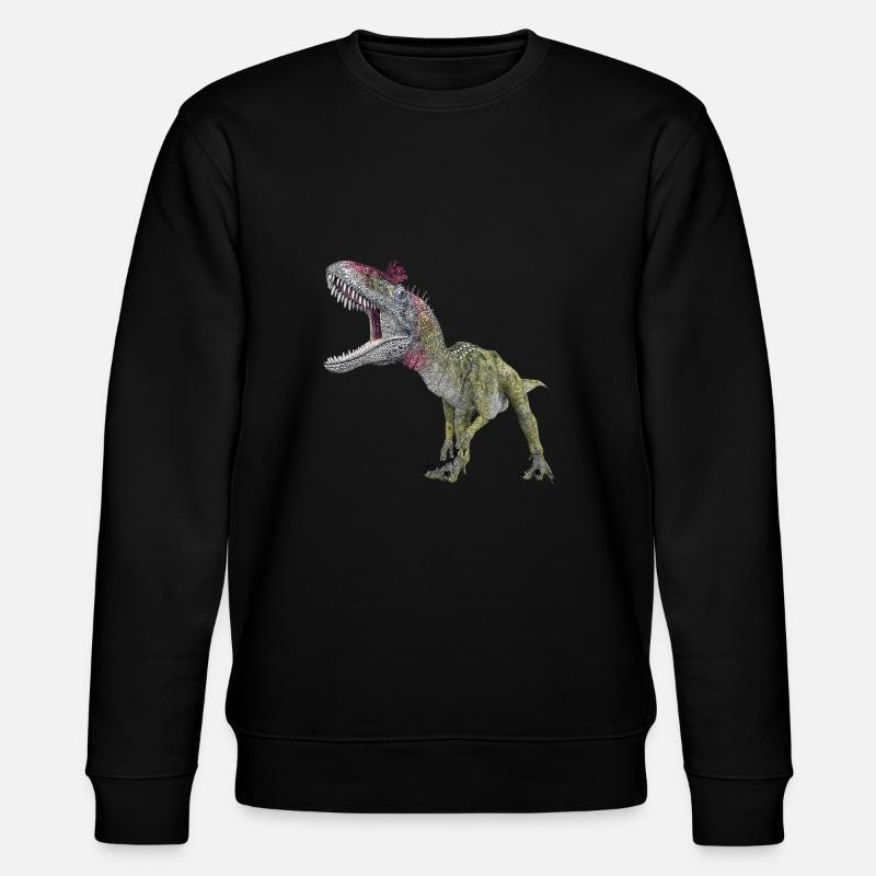 Dinosaurier Cryolophosaurus - Stanley/Stella Unisex Bio-Sweatshirt CHANGER  - Schwarz