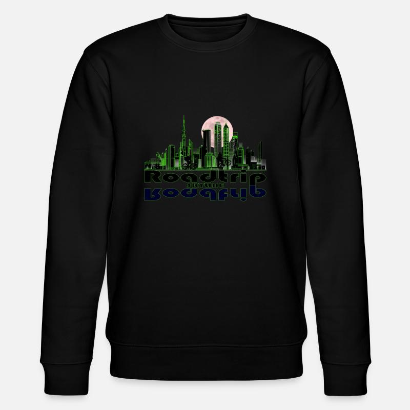 Roadtrip Skyline - Stanley/Stella Unisex Bio-Sweatshirt CHANGER  - Schwarz