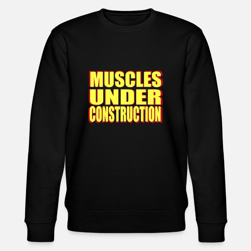 muscles under construction - Stanley/Stella Unisex Bio-Sweatshirt CHANGER  - Schwarz