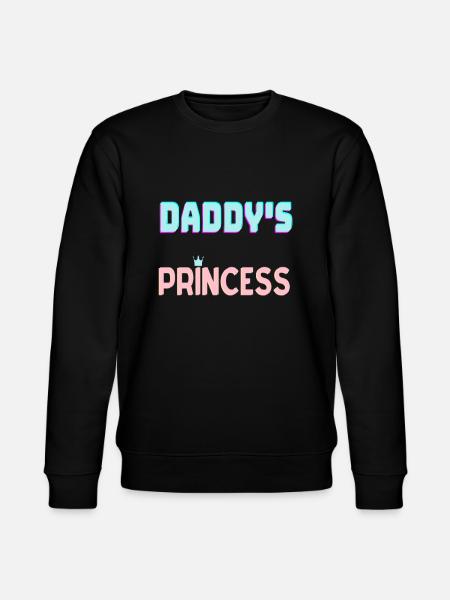 Daddys princess - Stanley/Stella CHANGER Unisex Organic Sweatshirt - black