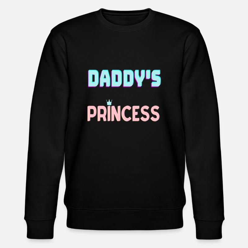Daddys princess - Stanley/Stella CHANGER Unisex Organic Sweatshirt - black