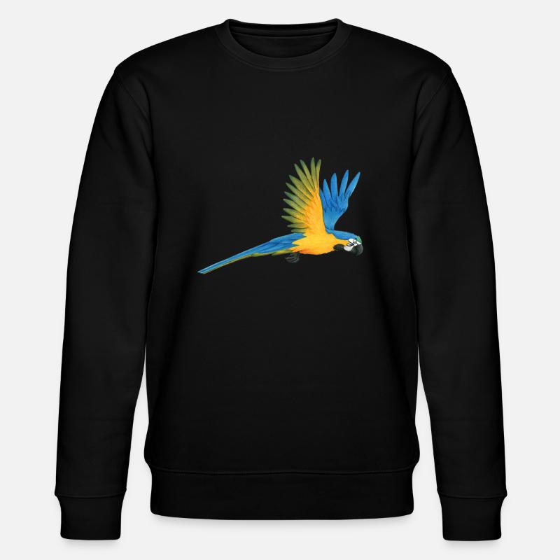 Perroquet d’ara - Sweat bio CHANGER Stanley/Stella Unisexe - noir