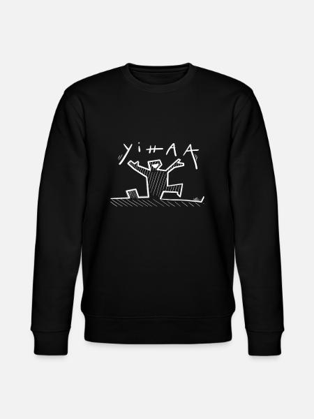yihaaa... jippieijei - Stanley/Stella Unisex Bio-Sweatshirt CHANGER  - Schwarz