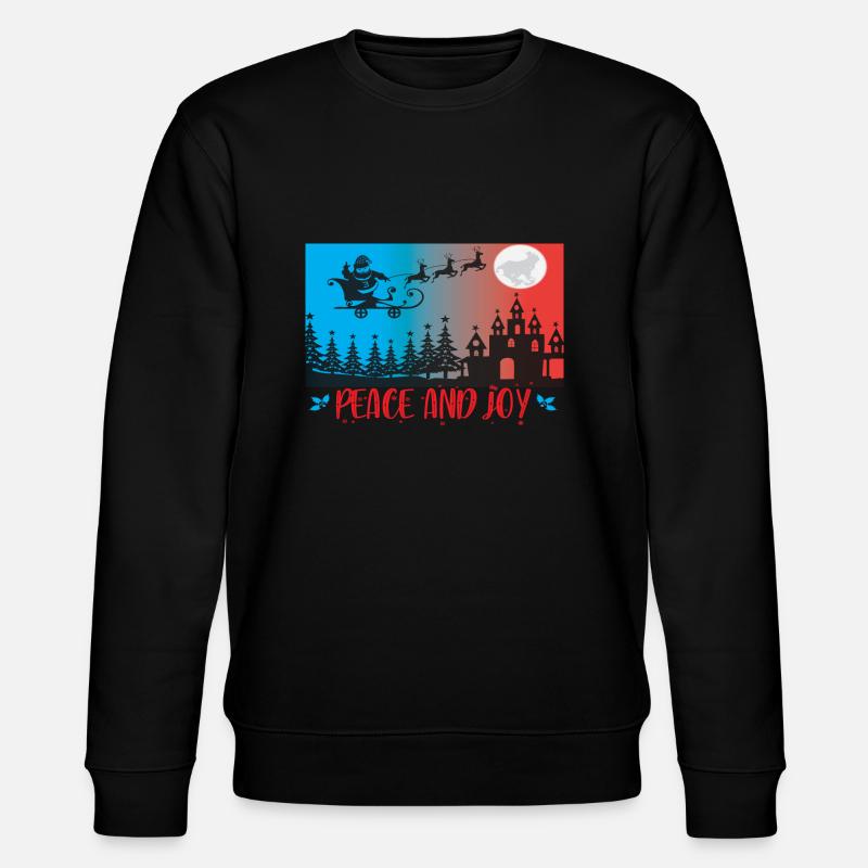 Peace and Joy - Stanley/Stella CHANGER Unisex Organic Sweatshirt - black