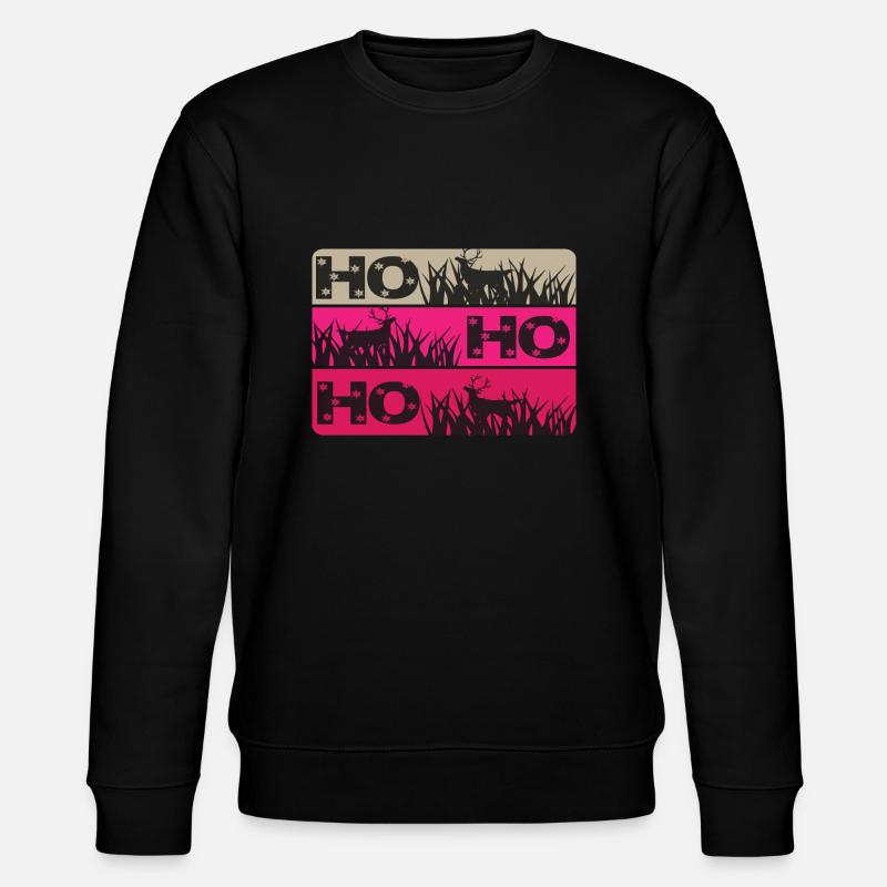 Ho Ho Ho - Stanley/Stella Unisex Bio-Sweatshirt CHANGER  - Schwarz