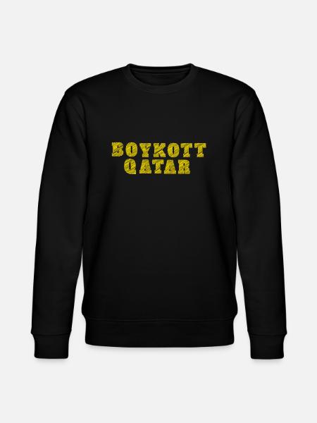 BOYKOTT KATAR - Sweat bio CHANGER Stanley/Stella Unisexe - noir