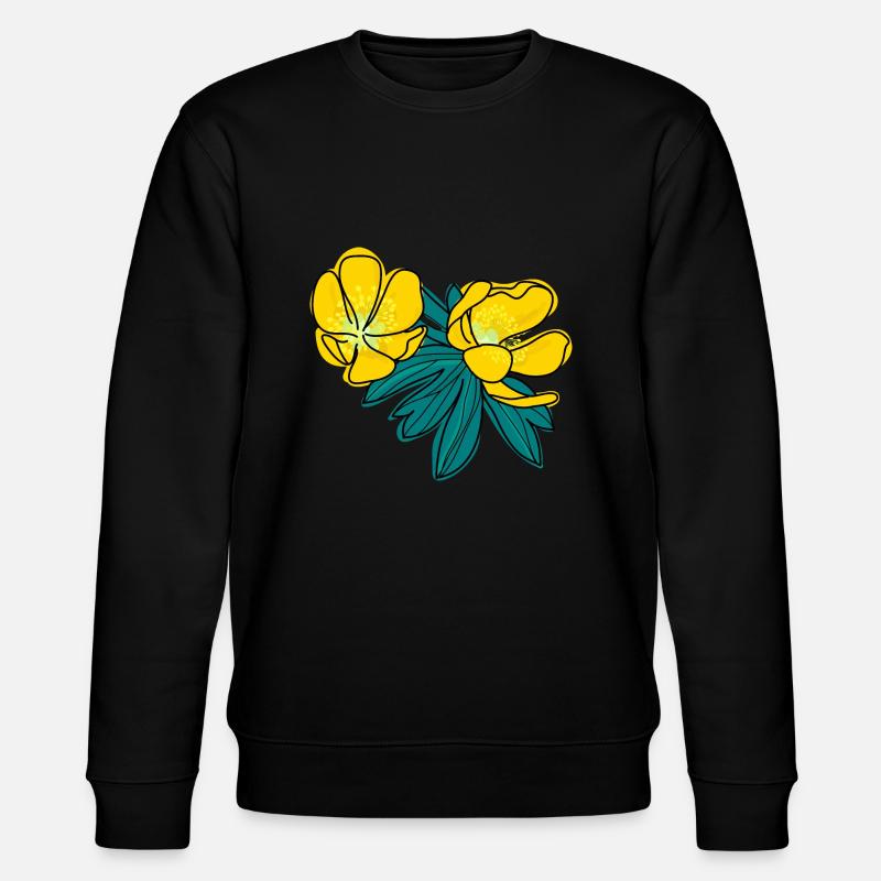 Winter Aconite - Stanley/Stella Unisex Bio-Sweatshirt CHANGER  - Schwarz