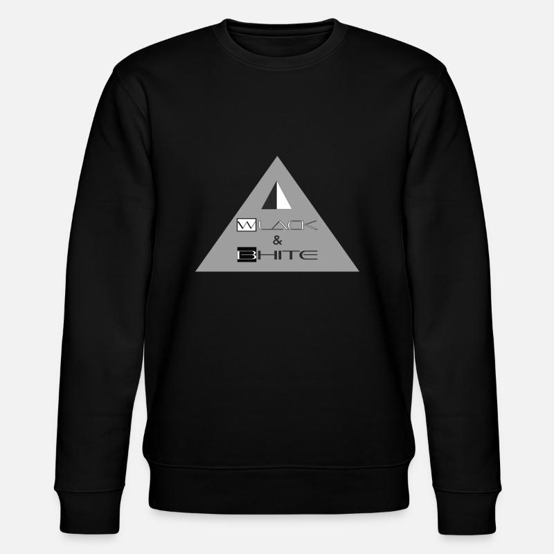 Wlack & Bhite LOGO - Stanley/Stella Unisex Bio-Sweatshirt CHANGER  - Schwarz