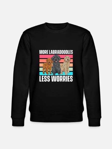Labradoodle Dog - Stanley/Stella CHANGER Unisex Organic Sweatshirt - black