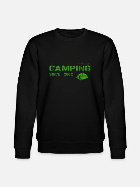 Camping 2002 Geschenk - Stanley/Stella Unisex Bio-Sweatshirt CHANGER - Schwarz