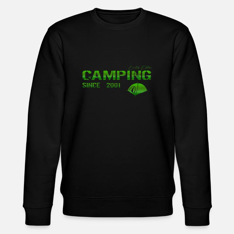 Camping 2001 Geschenk - Stanley/Stella Unisex Bio-Sweatshirt CHANGER  - Schwarz