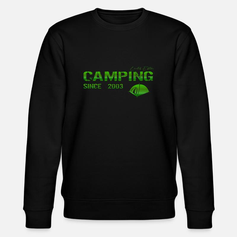 Camping 2003 Geschenk - Stanley/Stella Unisex Bio-Sweatshirt CHANGER  - Schwarz