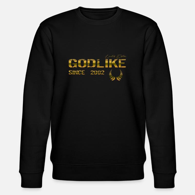 Godlike since 2002 - Stanley/Stella Unisex Bio-Sweatshirt CHANGER - Schwarz