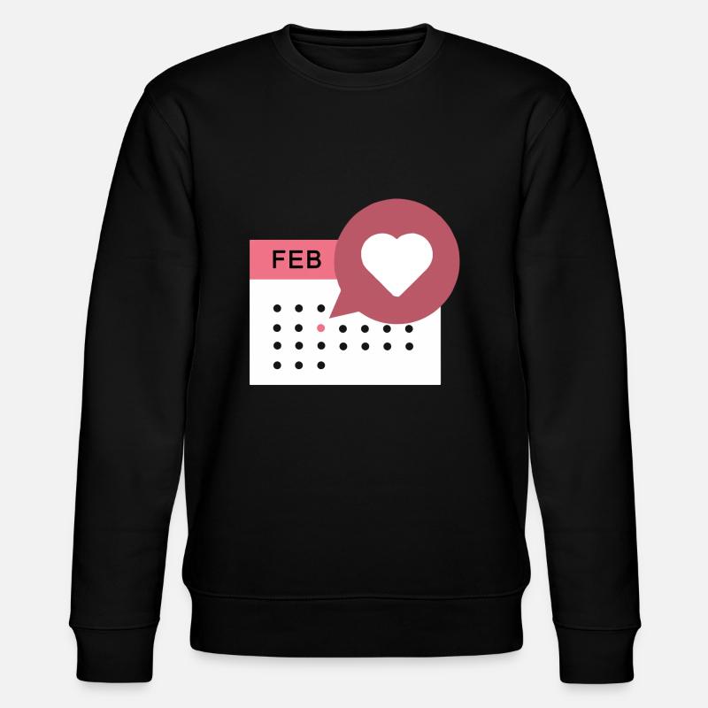 Calendrier du cœur - Sweat bio CHANGER Stanley/Stella Unisexe - noir