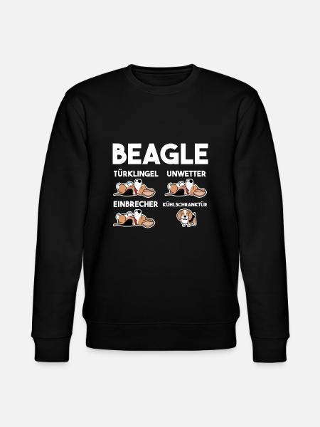 Hund Beagle - Stanley/Stella Unisex Bio-Sweatshirt CHANGER  - Schwarz