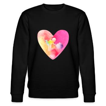 Alles gute zum Muttertag - Stanley/Stella Unisex Bio-Sweatshirt CHANGER  - Schwarz - Vorne - Nik (191cm) & Marisol (170cm)