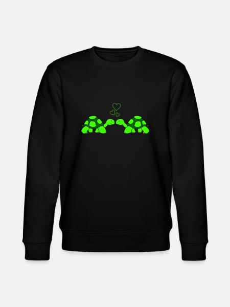 Turtle Love - Stanley/Stella CHANGER Unisex Organic Sweatshirt - black