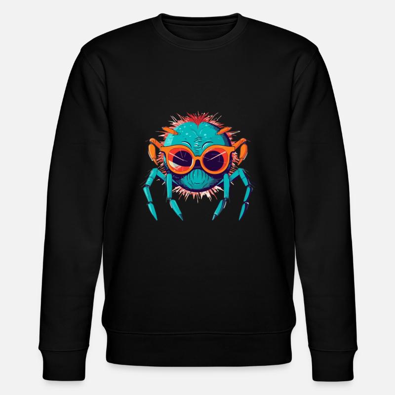 Krake die Spinne - Stanley/Stella Unisex Bio-Sweatshirt CHANGER  - Schwarz