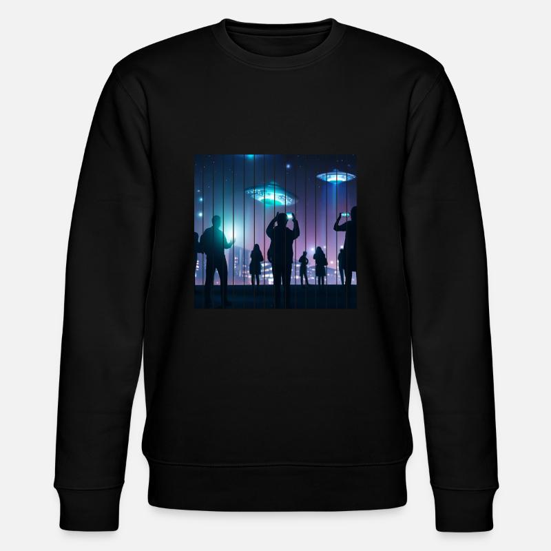 Ufo Sichtung - Stanley/Stella Unisex Bio-Sweatshirt CHANGER  - Schwarz